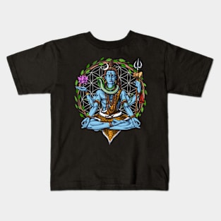 Hindu Shiva Meditation Kids T-Shirt